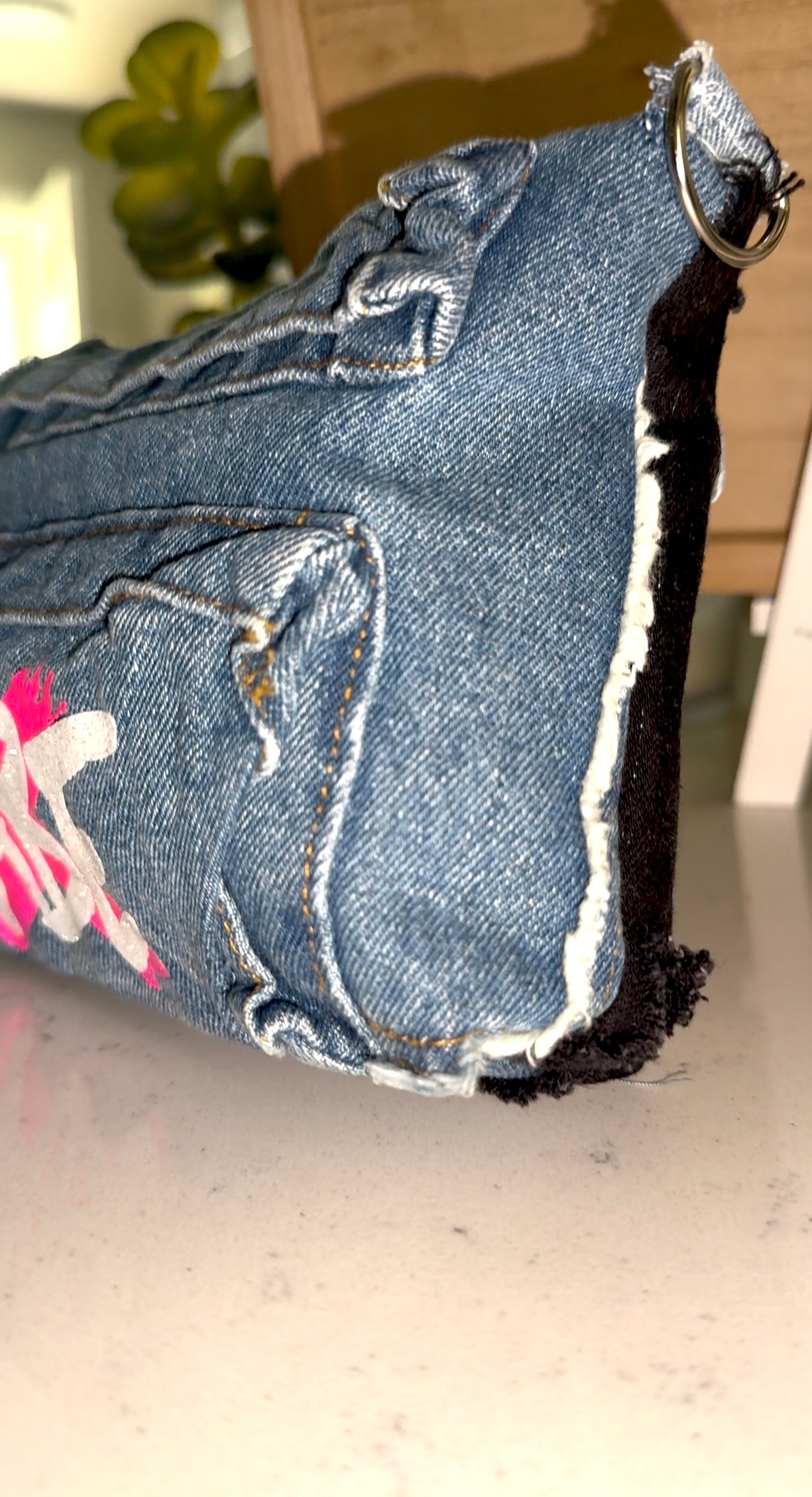 Not Sorry Blue Denim Crossbody