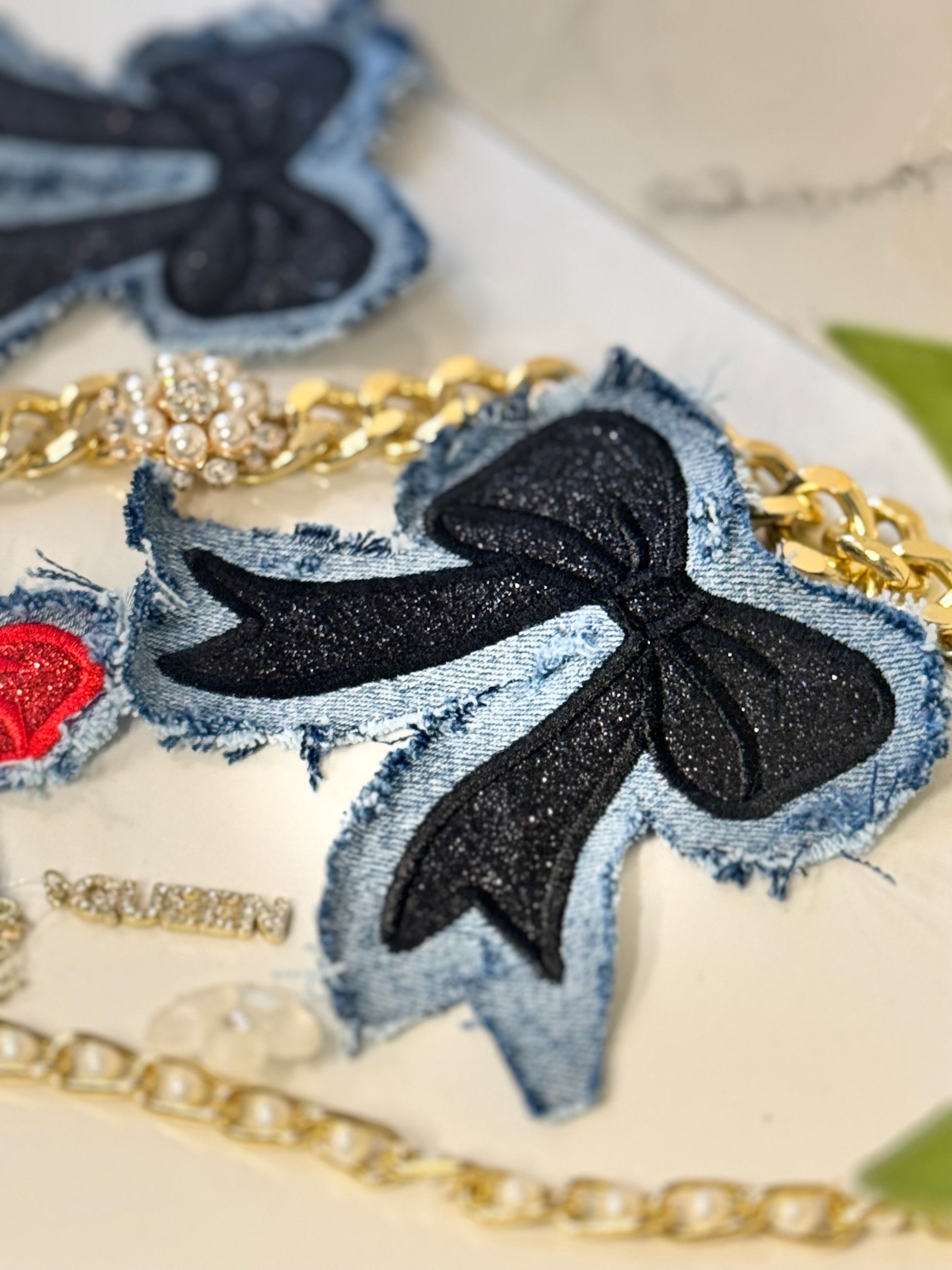 Denim Bows