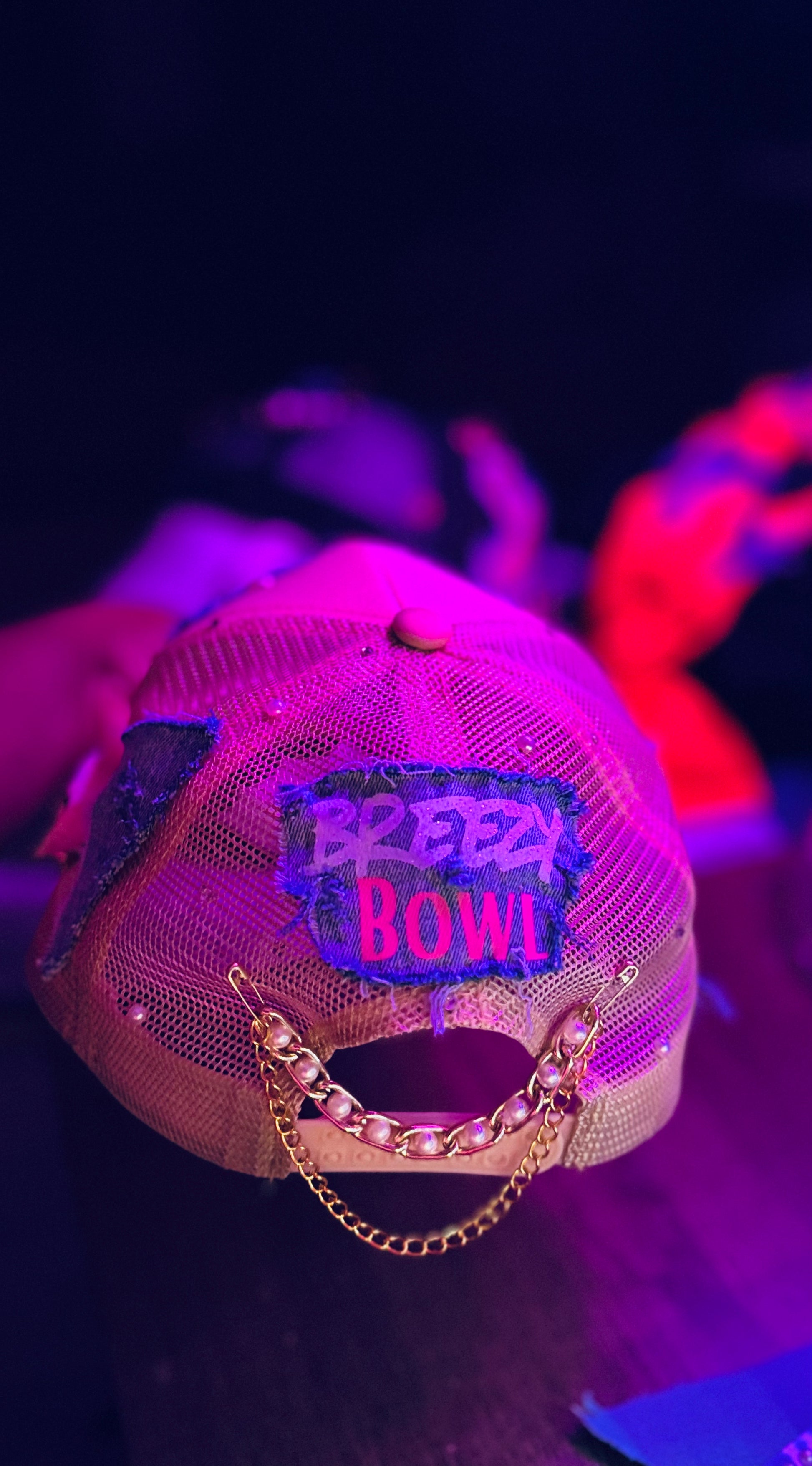 Breezy Bowl XX Trucker Hat Tan/Pink