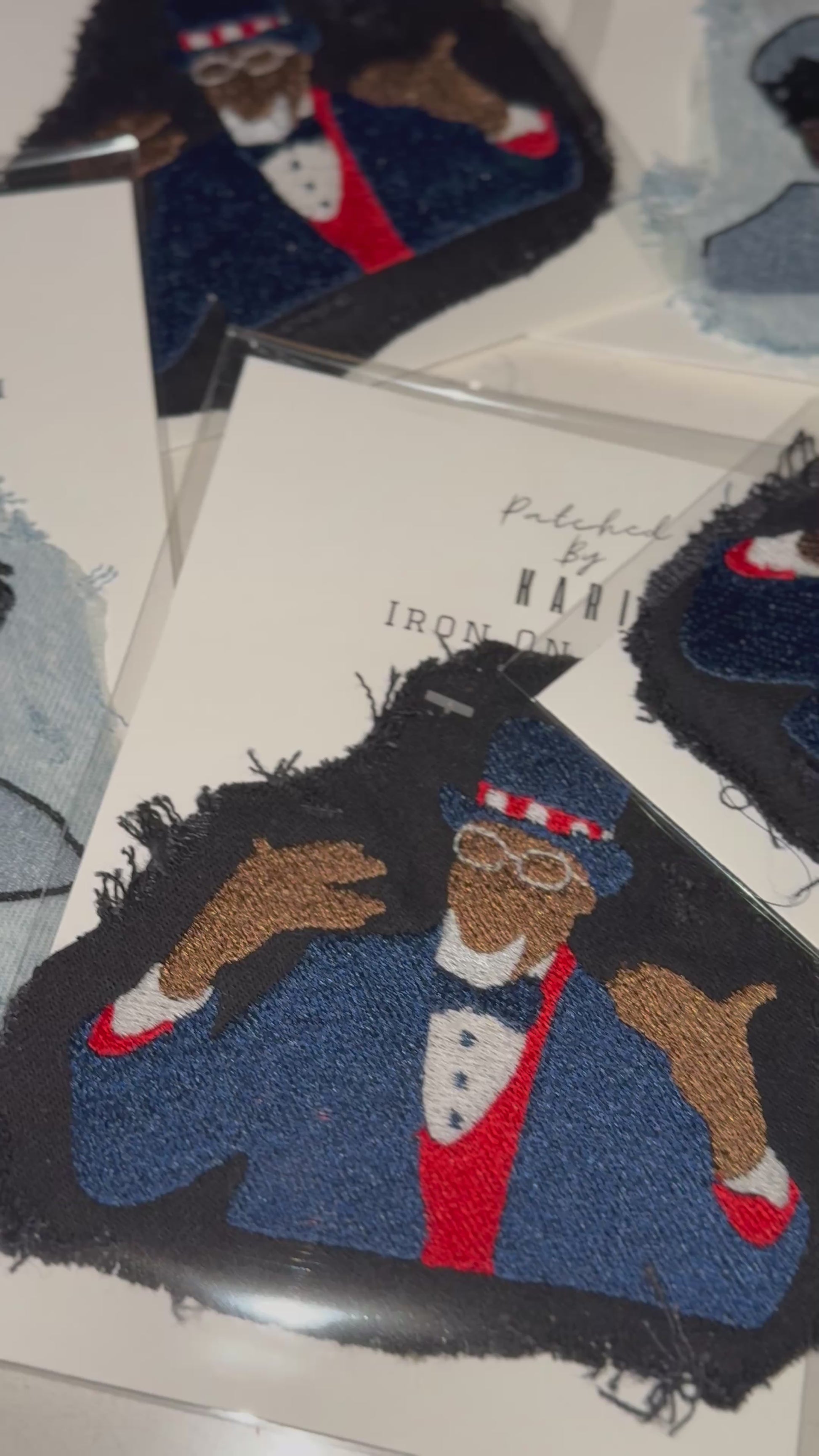 K Dot Iron On Patch